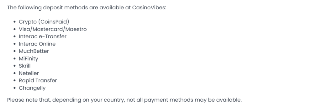 casino-vibes-deposit-methods-screenshot